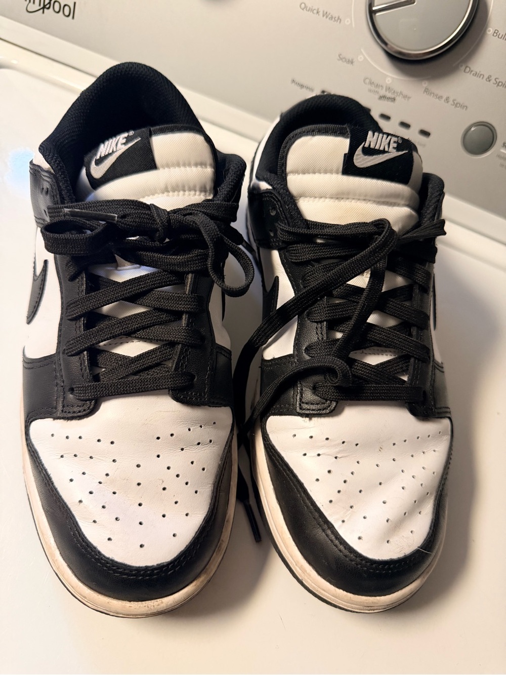 Nike Black and White Low-Top Skate Sneakers